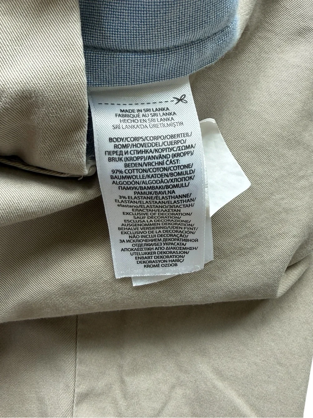 Polo Ralph Lauren Stretch Classic Fit Chino Pants Khaki Tan Men’s 42x29 Cuffed
